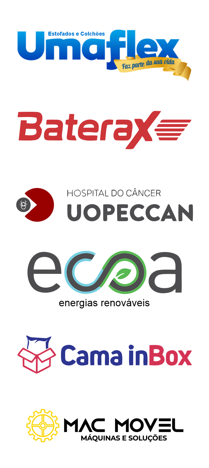 Unaflex, Baterax, Hospital do Câncer Uopeccan, Ecoa Energias Renováveis, Cama inBox e Mac Movel